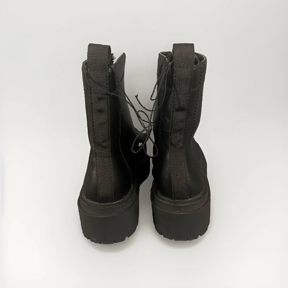 arizona jean co. Women's Xander Front Zip Combat Boots Chunky Sole Size 10M